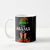 Mama Elf Mother Christmas Family Matching Group Pr Kaffeetasse (Links)