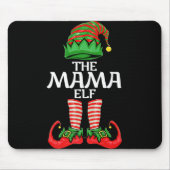 Mama Elf Mother Christmas Family Matching Group Pr Mousepad (Vorne)