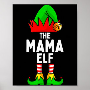 Mama-Elf passende Familie Weihnachten Frauen  Poster