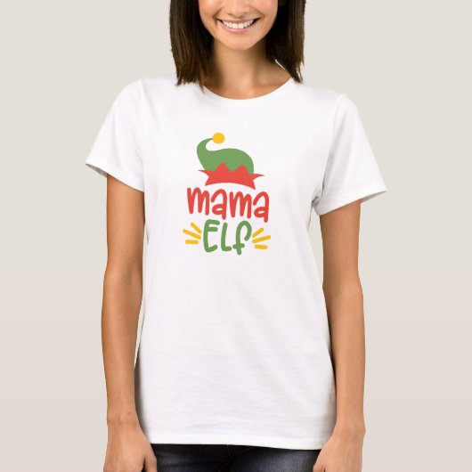 Mama Elf T-Shirt (Vorderseite)