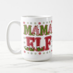 Mama-Elf-Weihnachten Kaffeetasse