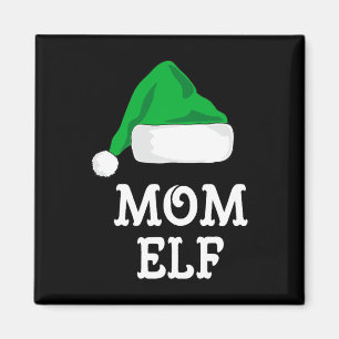 Mama Elf Weihnachts Matching Family Pj Pajama Xmas Magnet