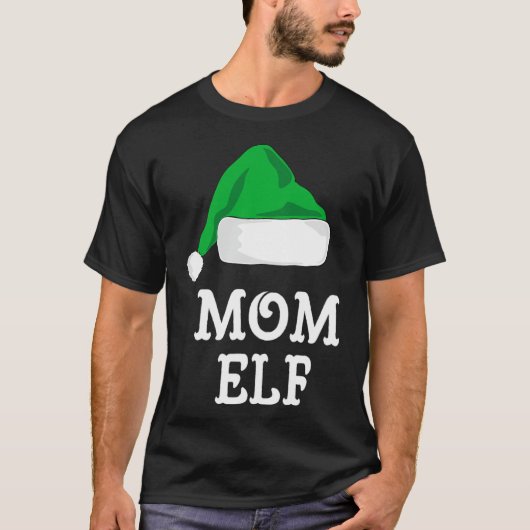Mama Elf Weihnachts Matching Family Pj Pajama Xmas T-Shirt (Vorderseite)