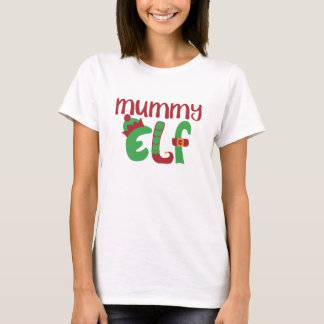 Mama-Elf Weihnachtsfest T - Shirt