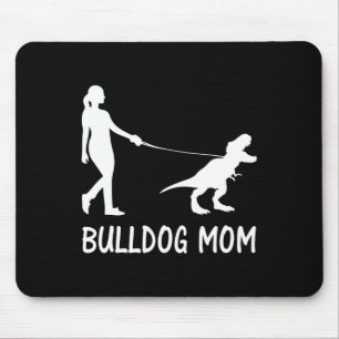 Mama English Bulldog Mama Dog Dinosaurier Women Mo Mousepad