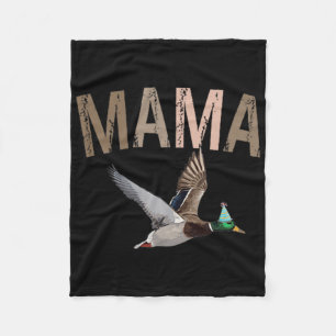 Mama-Enten-Jagd Ein Glücks-Ente 1. Geburtstag Fami Fleecedecke