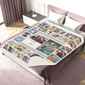 Mama entspricht Liebe 34 FotoCollage Sherpa Blanke Sherpadecke