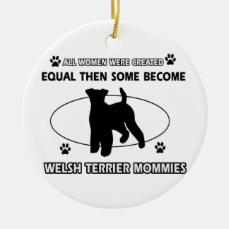 Mama-Entwurf Walisers Terrier Keramik Ornament