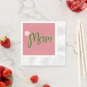 Mama Erdbeere Rosa Cocktail Napkin Serviette (Beispiel)