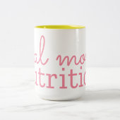 Mama Ernährung Zwei-Tonen-Tasse (15 oz) Zweifarbige Tasse (Mittel)