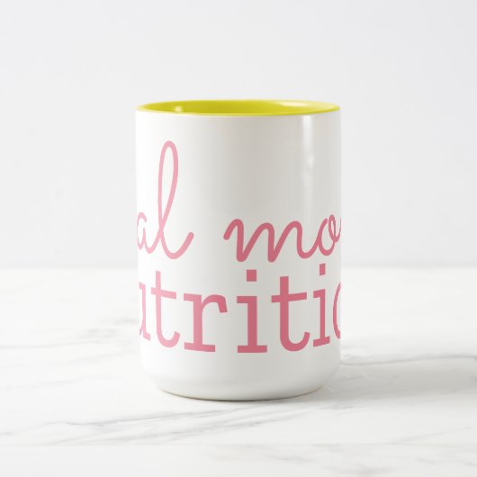 Mama Ernährung Zwei-Tonen-Tasse (15 oz) Zweifarbige Tasse (Mittel)