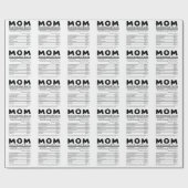 Mama Ernährungsfakte Geschenkpapier (Flach)