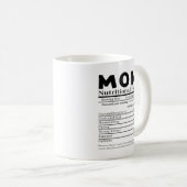 Mama Ernährungsfakte Kaffeetasse (VorderseiteRechts)