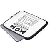Mama Ernährungsfakte Laptopschutzhülle (Vorne Knopf)