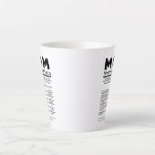 Mama Ernährungsfakte Milchtasse (Vorderseite)