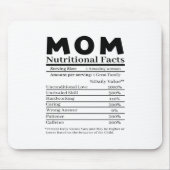 Mama Ernährungsfakte Mousepad (Vorne)