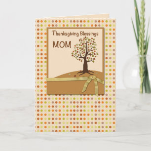 MAMA, Erntedank Segnungen, Polka Dots Feiertagskarte