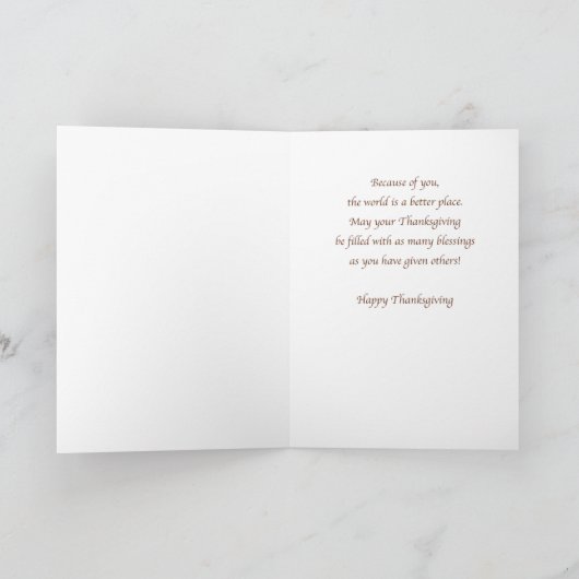 Mama Erntedank wünscht Herbstlaube und Blume Karte (Innenseite)