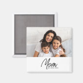 Mama Eröffnete Foto-Geschenkmagnet Magnet (Vorderseite/Rückseite)