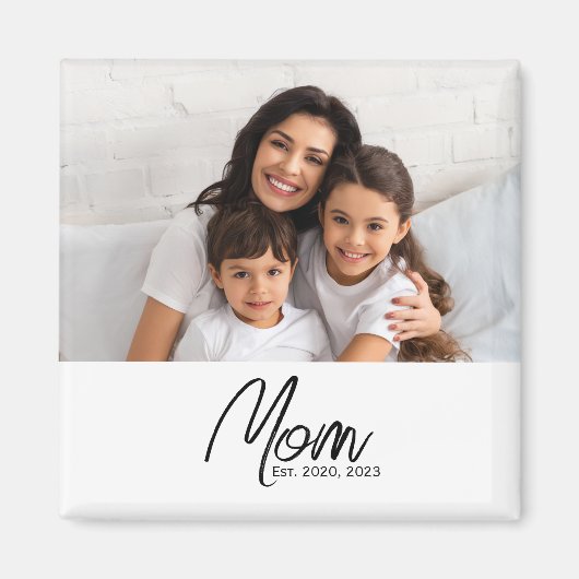 Mama Eröffnete Foto-Geschenkmagnet Magnet (Vorne)
