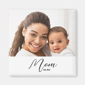 Mama Errichtet Foto-Geschenkmagnet Magnet (Vorne)