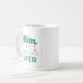 Mama Erste Fragen später Kaffeetasse (Vorderseite Links)