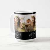 Mama erstellt Skript Black 3 Foto Kaffeetasse (Vorderseite Links)