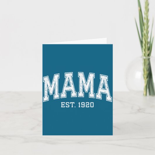 Mama Est 1920 Mom D Mothers Day Ized Karte (Vorderseite)