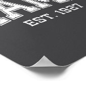 Mama Est 1927 Mom D Mothers Day Ized  Poster (Ecke)