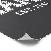 Mama Est 1941 Mom D Mothers Day Ized Poster (Ecke)