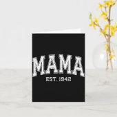 Mama Est 1942 Mom D Mothers Day Ized  Karte (Gelbe Blume)