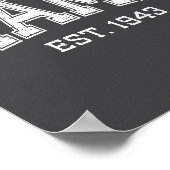 Mama Est 1943 Mom D Mothers Day Ized  Poster (Ecke)