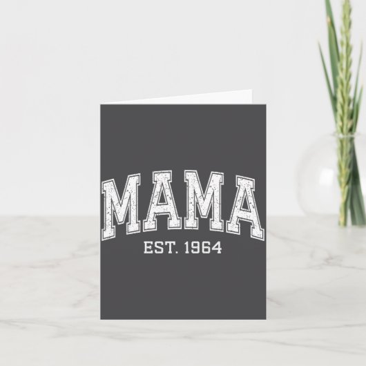 Mama Est 1964 Mom D Mothers Day Ized Karte (Vorderseite)