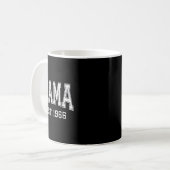 Mama Est 1966 Mom D Mothers Day Ized Kaffeetasse (Vorderseite Links)