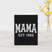 Mama Est 1966 Mom D Mothers Day Ized  Karte (Gelbe Blume)