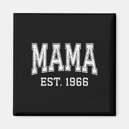 Mama Est 1966 Mom D Mothers Day Ized  Magnet (Vorne)