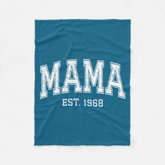 Mama Est 1968 Mom D Mothers Day Ized Fleecedecke (Vorderseite)