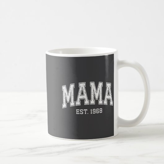 Mama Est 1968 Mom D Mothers Day Ized Kaffeetasse (Rechts)