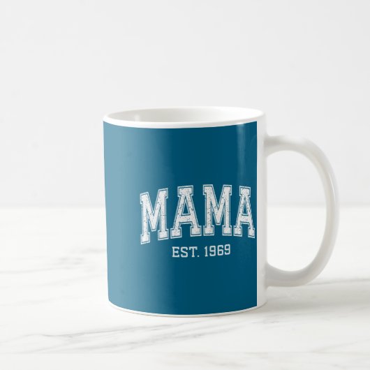 Mama Est 1969 Mom D Mothers Day Ized  Kaffeetasse (Rechts)