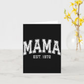 Mama Est 1972 Mom D Mothers Day Ized Karte (Gelbe Blume)