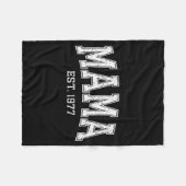 Mama Est 1977 Mom D Mothers Day Ized  Fleecedecke (Vorderseite (Horizontal))