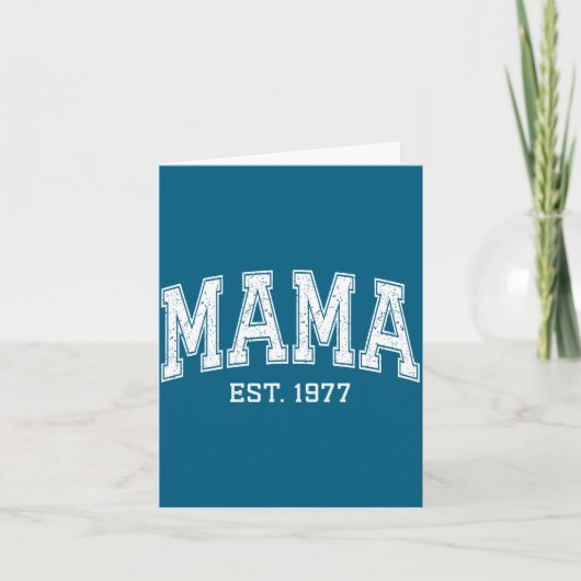 Mama Est 1977 Mom D Mothers Day Ized  Karte (Vorderseite)
