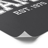 Mama Est 1979 Mom D Mothers Day Ized  Poster (Ecke)