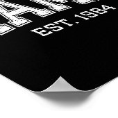 Mama Est 1984 Mom D Mothers Day Ized  Poster (Ecke)