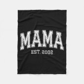 Mama Est 2002 Mom D Mothers Day Ized  Fleecedecke (Vorderseite)