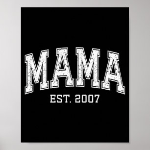 Mama Est 2007 Mutter D Muttertag Ized Poster