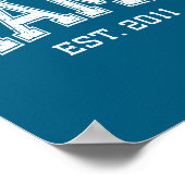 Mama Est 2011 Mom D Mothers Day Ized  Poster (Ecke)