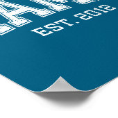 Mama Est 2012 Mom D Mothers Day Ized  Poster (Ecke)