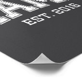 Mama Est 2016 Mom D Mothers Day Ized  Poster (Ecke)