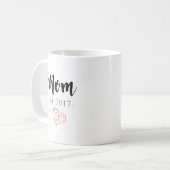 Mama Est. 2017 Kaffee-Tasse - neues Kaffeetasse (Vorderseite Links)